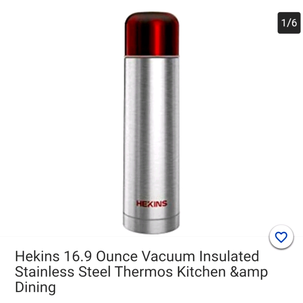 Hekins 16.9 vacumn insulated stainless steel mug. D4